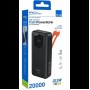 Внешний аккумулятор Power bank ACL PW-140 20000mAh PD22,2W+QC3.0 батарея быстрая зарядка Чёрный