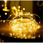 Гирлянда "Роса" USB, с пультом д/у, теплый свет, 50 м, 500 диодов
