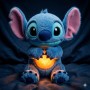 Інтерактивна м'яка іграшка Soft Toys «Стич» з підсвіткою, музикою й ефектом дихання, світиться, колискова