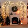 Гірлянда у формі дерева, 8 режимів, USB-живлення, з пультом ДК, тепле світло, настінна підсвітка для декору
