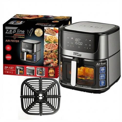 Мультипіч аерогриль Zepline ZP-127, 12 л, 4000 Вт, 12 програм, сенсорне керування