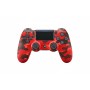Беспроводной геймпад Красный камуфляж для PS4 P4 Wireless Controller Bluetooth вибрация