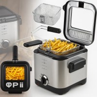 Фритюрница Crownberg CB-5542 1,5 л 1200 Вт с терморегулятором и антипригарной чашей