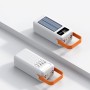 Солнечный внешний аккумулятор Белый YM-636 CX на 60000 mAh со встроенными кабелями
