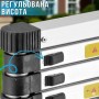 Телескопічна драбина 2.7 м 7 ступенів хромомолібденова сталь до 150 кг компактна складана