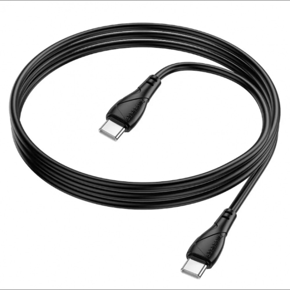 Кабель USB Borofone BX121 Type-C to Type-C 60W Чорний