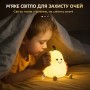 Дитячий силіконовий нічник-світильник «Груша» з LED-підсвіткою, 7 кольорами й USB-зарядкою