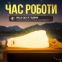 Світильник нічник силіконовий Встановлена качка з вбудованим акумулятором, 3 режими світіння