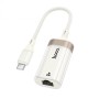 Адаптер переходник HOCO UA41B Crystal, Type-C to Ethernet RJ45 (100 Mbps)