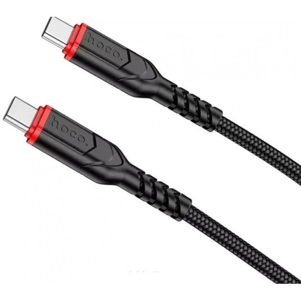 Кабель для зарядки HOCO X59 Type-C to Type-C Victory 60W data cable 2м Черный