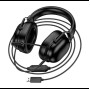 Накладные проводные наушники HOCO W113 с USB, 50 мм динамиками и съемным микрофоном Черные