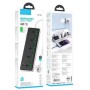 Сетевое зарядное устройство удлинитель Hoco AC13A 3 USB/ Type-C 5 розеток 1,5m Черный