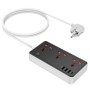 Сетевое зарядное устройство удлинитель HOCO AC8A 3 USB/ Type-C 3 розетки 1,5m PD/QC, 3A/30W