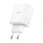 Сетевое зарядное устройство адаптер HOCO C126A Pure 1USB/2Type-C, 40W, поддержка быстрой зарядки PD/QC/FCP/AFC
