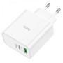 Сетевое зарядное устройство адаптер HOCO C113A Awesome 1USB/1Type-C, 65W, поддержка быстрой зарядки PD/QC/FCP/AFC