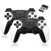 Беспроводные джойстики, от батареек, XO GP4, 2 шт, Белый / Пара игровых геймпадов / Игровой контроллер / Игровые джойстики для пк