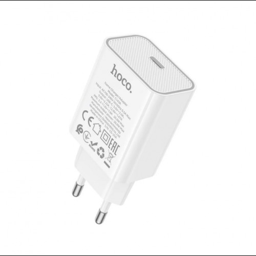 Сетевое зарядное устройство адаптер HOCO C143A 1Type-C, 20W/3A, поддержка быстрой зарядки