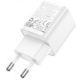 Сетевое зарядное устройство адаптер HOCO C147A 1хType-C/1хUSB PD/QC 20W, поддержка быстрой зарядки PD/QC/FCP/AFC