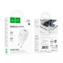 Сетевое зарядное устройство адаптер HOCO C147A 1хType-C/1хUSB PD/QC 20W, поддержка быстрой зарядки PD/QC/FCP/AFC