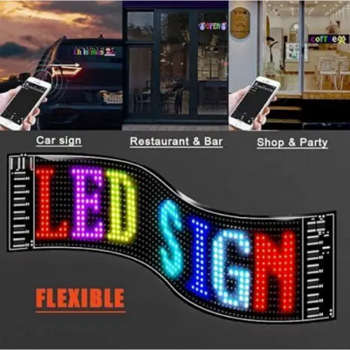 Гнучкий екран LED Matrix Panel APP wifi rgb 120*595мм Гнучкий, повнокольоровий
