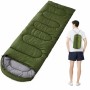 Зимовий спальний мішок з підігрівом від повербанка USB 215х65 см (до -30°C) / Теплий тактичний спальник-ковдра