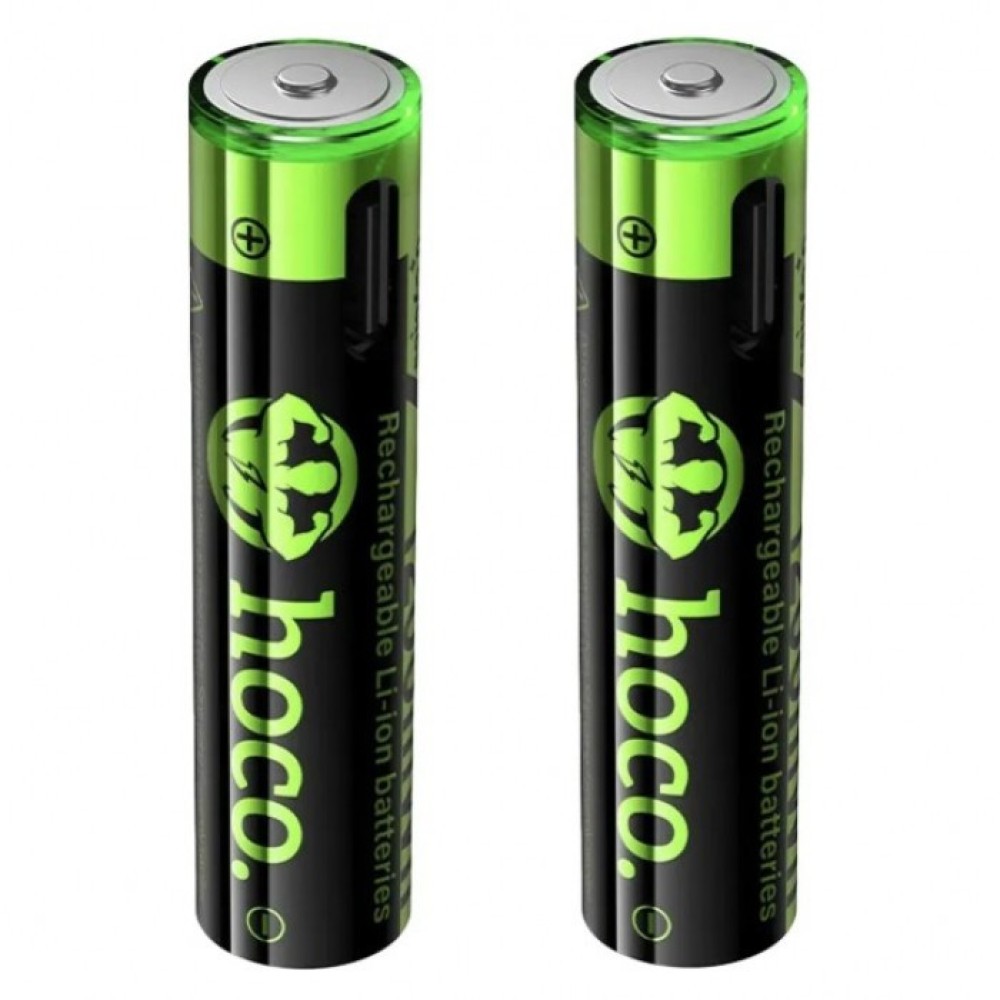 Аккумуляторы мини пальчик AAA 1200mAh 2шт с разъемом Type-C HOCO JA4
