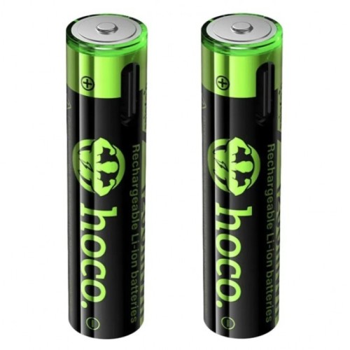 Аккумуляторы мини пальчик AAA 1200mAh 2шт с разъемом Type-C HOCO JA4
