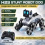 Робот-собака Stunt Robot Dog H29-1 на радіокеруванні з LED-підсвіткою й 8 колесами Mecanum