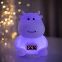 Дитячий акумуляторний нічник "Коровка" з м'яким LED-світлом, RGB-підсвіткою, вбудованою Bluetooth-колонкою й електронним годиннико