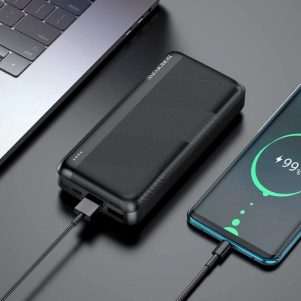 Портативная батарея Power Bank Borofone J27A 20000 mAh 2xUSB/1xType-C Черный