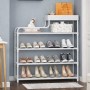 Металева взута-етажерка для взуття Shoe Rack — полиця для передпокою, компактна та міцна