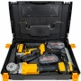 Набір акумуляторного інструменту 2в1 48V Х332 шурупокрут + кутова шліфмашина (болгарка) Jitpex, у кейсі, жовтий