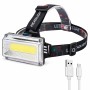 Ліхтар налобний RN814, USB-заряджання/Акумуляторний ліхтарик на голову з можливістю регулювання кута нахилу