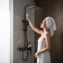 Змішувач для ванної кімнати з душовим гарнітуром Shower Set AND YLN16001H, чорний матовий