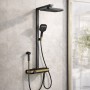 Душова стійка з тропічним душем Shower Set YLN16090L і змішувачем для ванної кімнати AND, золотий