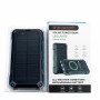 Потужний туристичний Power Bank 50000 mAh із сонячною батареєю, бездротовою зарядкою і 4 вбудованими кабелями (Fast Charge 22.5W)