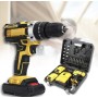 Шурупокрут акумуляторний Жовтий два акумулятори (24V/5A)