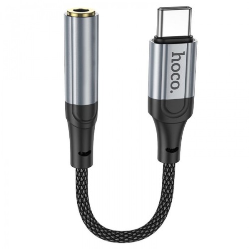 Адаптер HOCO LS36 переходник Type C to 3.5mm, длина кабеля 12 см