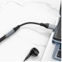Адаптер HOCO LS36 переходник Type C to 3.5mm, длина кабеля 12 см