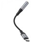 Адаптер HOCO LS36 переходник Type C to 3.5mm, длина кабеля 12 см