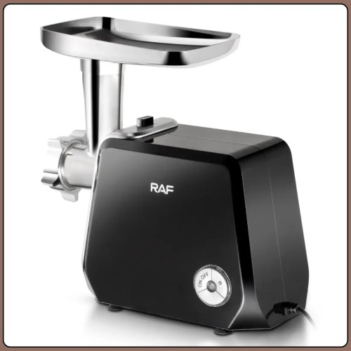 Електрична м'ясорубка з насадками для фаршу, ковбаси та кебабу RAF R.3374 1000W