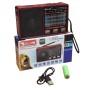 Радиоприёмник с фонариком FM USB MicroSD Golon RX-8866BT с Bluetooth на аккумуляторе Красный