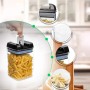 Набір прозорих контейнерів для сипких продуктів 5 предметів FOOD з кришками