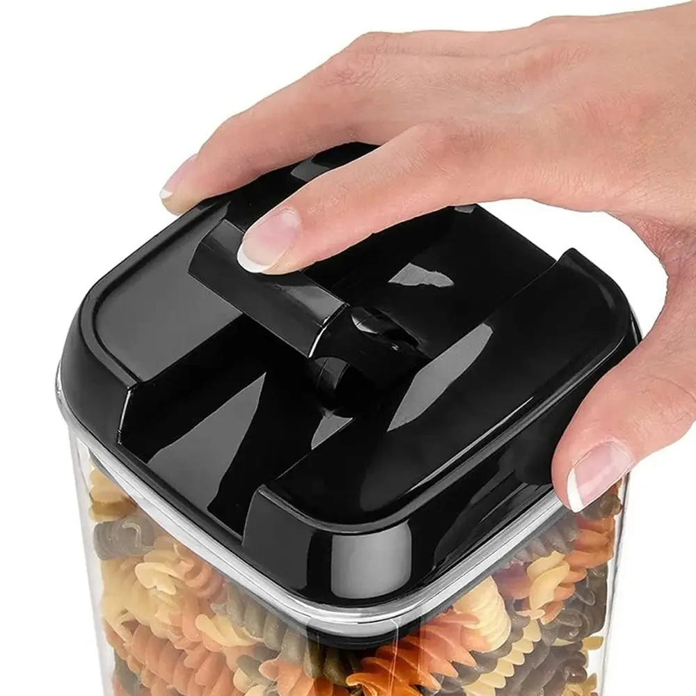 Набір прозорих контейнерів для сипких продуктів 5 предметів FOOD з кришками