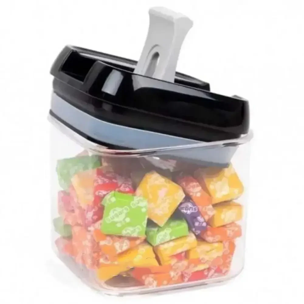 Набір прозорих контейнерів для сипких продуктів 5 предметів FOOD з кришками