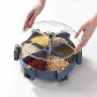 Карусель для зерен настінна з обертанням 360° Kitchen Storage Box 6-в-1 кухонний набір для круп з кріпленням