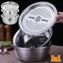 Багатофункціональний кухонний набір з нержавіючої сталі 3 в 1 Metal Basket Cutter Миска дуршлаг і терка