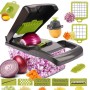 Ручний мультислайсер 14в1 Kitchen Ideas Veggie Slicer HA-347 багатофункціональне овочерізка з контейнером