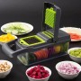 Ручний мультислайсер 14в1 Kitchen Ideas Veggie Slicer HA-347 багатофункціональне овочерізка з контейнером