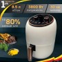 Мультипіч побутовий Rainberg RB-2318 3800 Вт Білий аерофритюрниця з антипригарним кошиком 8.5 л